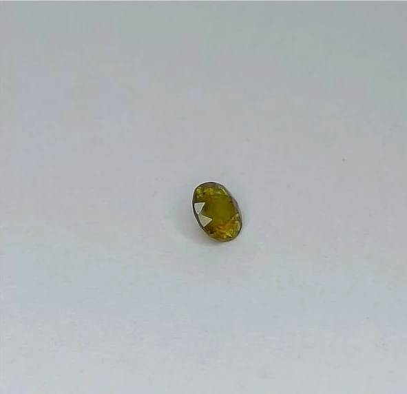 0.88ct Natural Sphene Titanite Round Cut Loose Gemstone From Madagascar — view 3